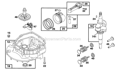 Engine 7 Diagram and Parts List for 10761B (4900001-4999999)(1994) Lawn Boy Lawn Mower